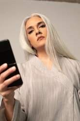 Suzuran Kimono style shirt in a fine linen weave