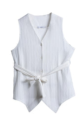 Fuji Vest In Crepe / Unisex