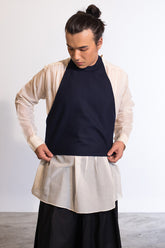 Karasu Vest In Fine Wool / Unisex