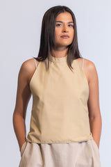 Karasu Vest In Tropical (Beige) / Unisex