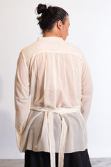 Ukai Long Shirt In Sheer Cotton