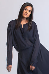 Ajuga Shirt In Georgette