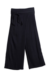 Botan Pants in Georgette (Black) / Unisex