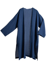 Fuyou Jacket In Linen (Dark Grey Blue) / Unisex