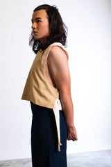 Karasu Vest In Tropical (Beige) / Unisex