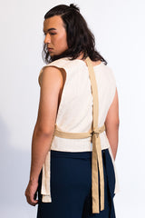 Karasu Vest In Tropical (Beige) / Unisex