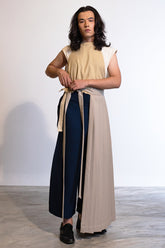 Shidare Half Wrap In Beige Tropical / Unisex