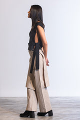 Kariyasu Pants in Linen (Beige)