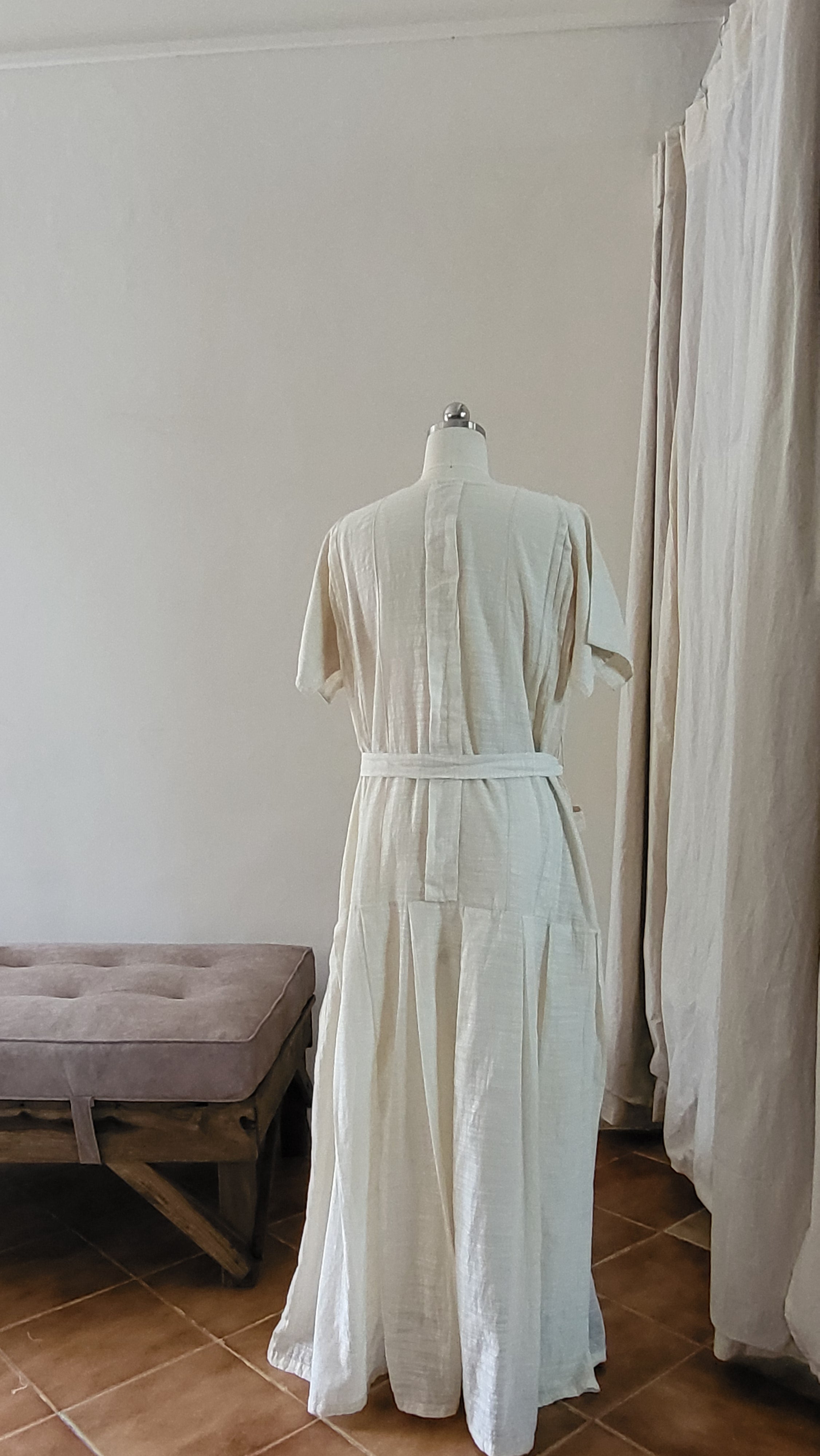 KIKYO Long Dress In Fine Cotton
