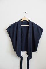 Yomogi Shirt in Indigo Linen / Unisex