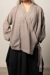 Shobu Kimono style wrap shirt