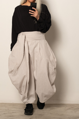 Tsukushi Pants in Ash Cotton