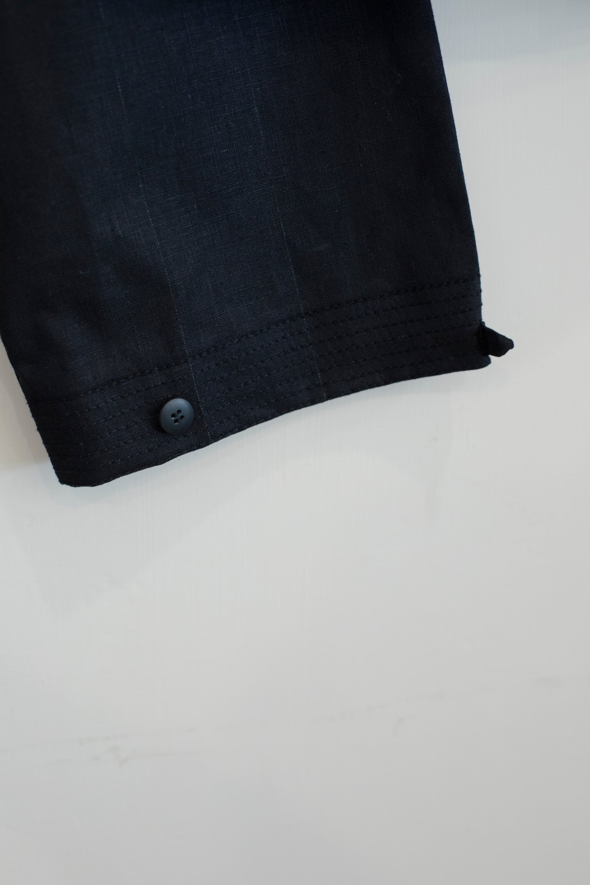 Shobu shirt/jacket in black pure cotton