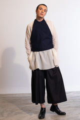 Karasu Vest In Fine Wool / Unisex