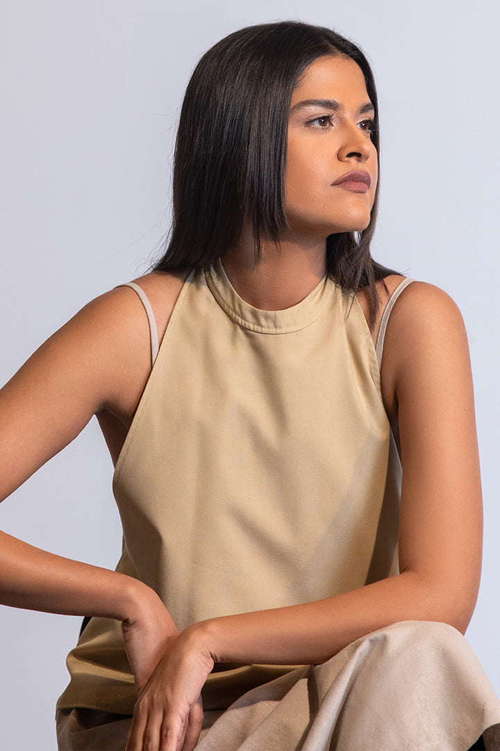 Karasu Vest In Tropical (Beige) / Unisex