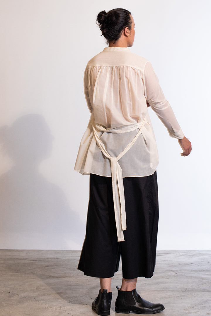 Ukai Long Shirt In Sheer Cotton