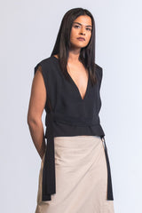 Yamayuri Apron Top In Tropical / Unisex