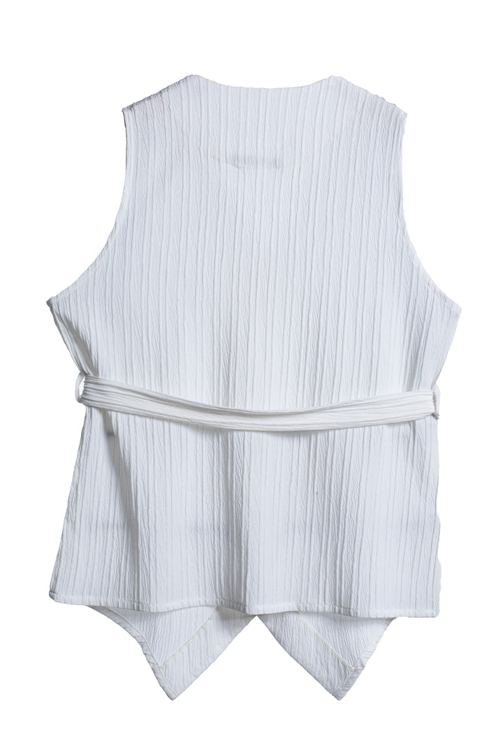 Fuji Vest In Crepe / Unisex