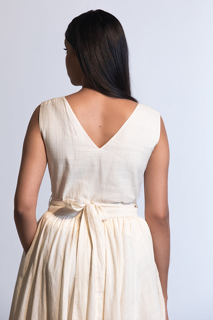 Hime Long Dress In Fine Cotton