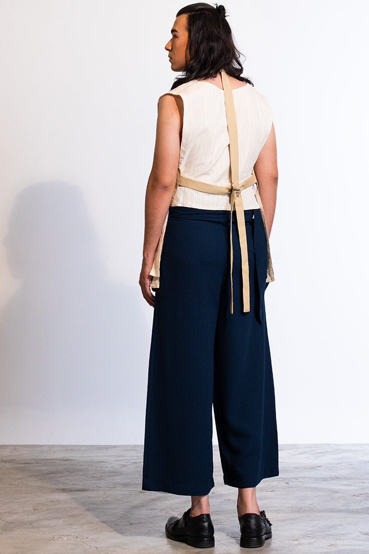 Karasu Vest In Tropical (Beige) / Unisex