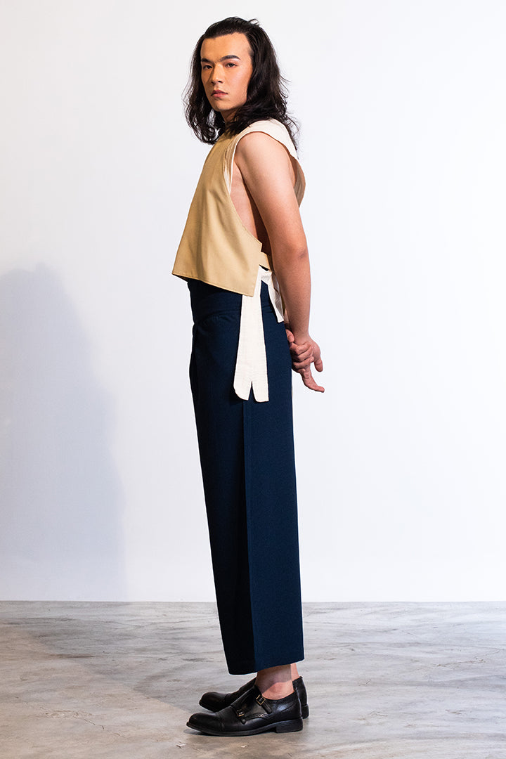 Karasu Vest In Tropical (Beige) / Unisex