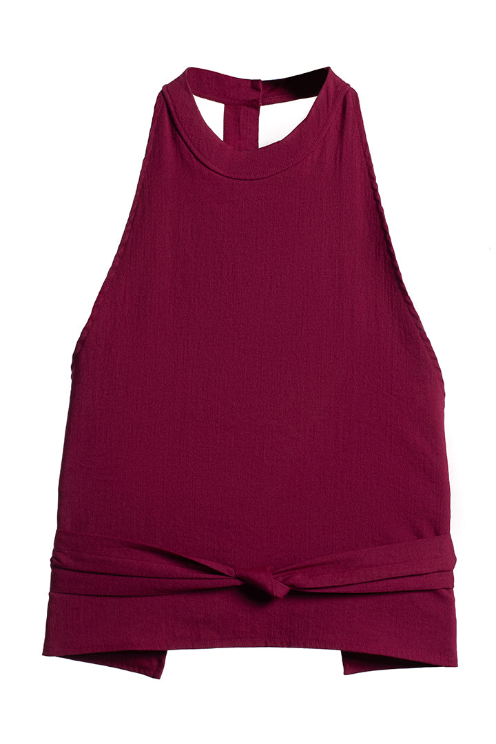 Karasu Vest In Tropical (Dark Pink) / Unisex