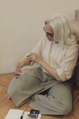 Kariyasu Pants in Cotton (Pale Green)