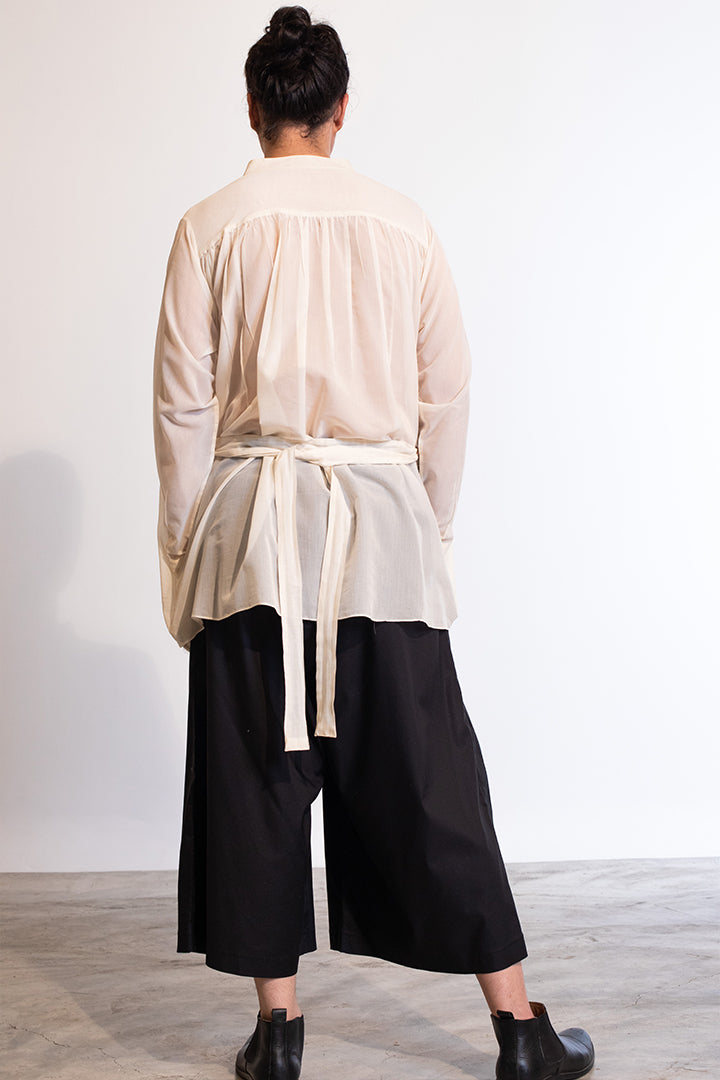 Ukai Long Shirt In Sheer Cotton